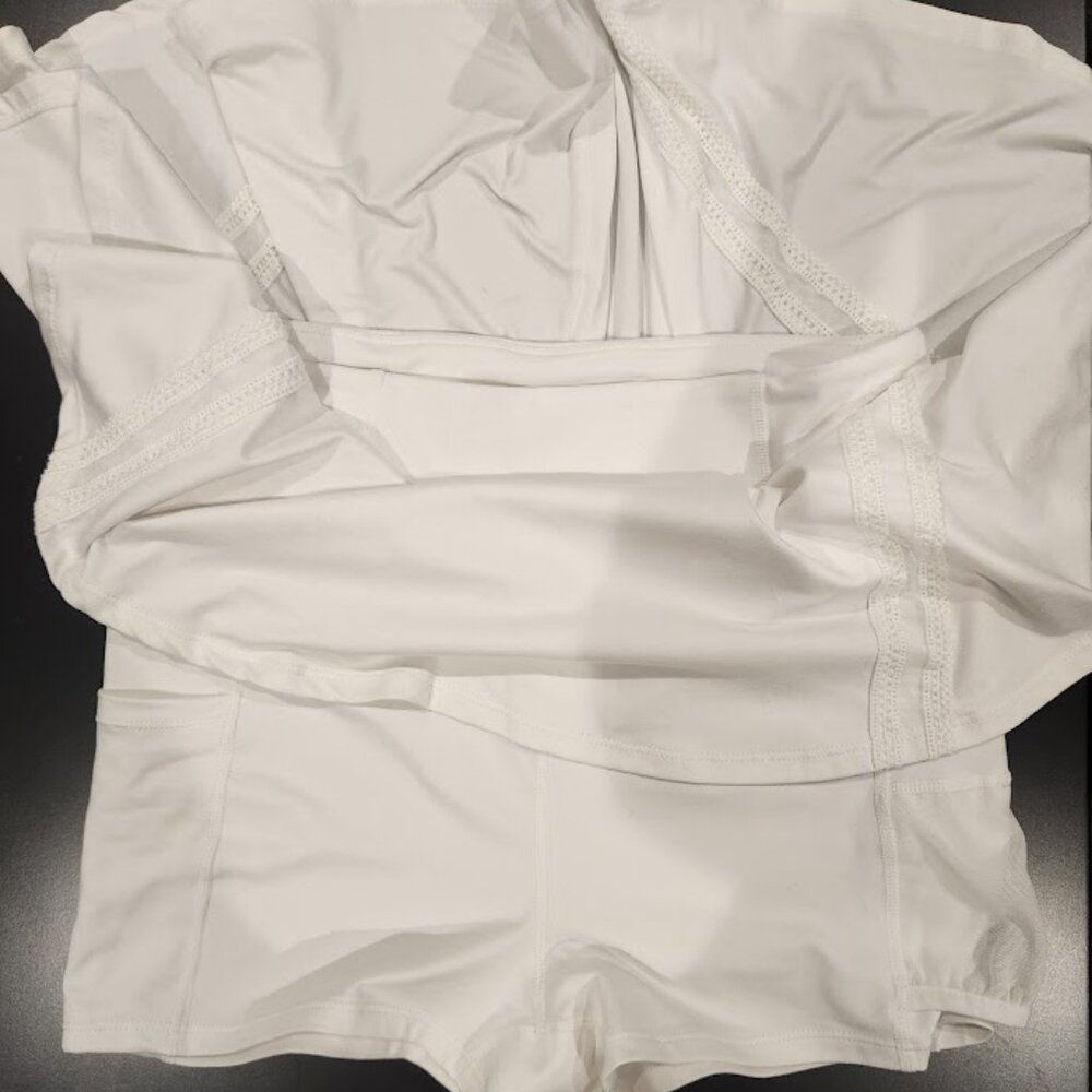Free People Movement White Athletic Skirt Size Large - Picture 7 of 8